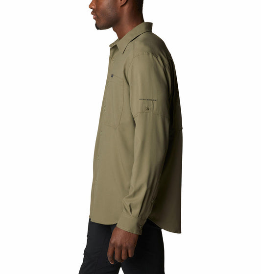 Columbia Men Olive Silver Ridge Utility Lite Long Sleeve Shirts