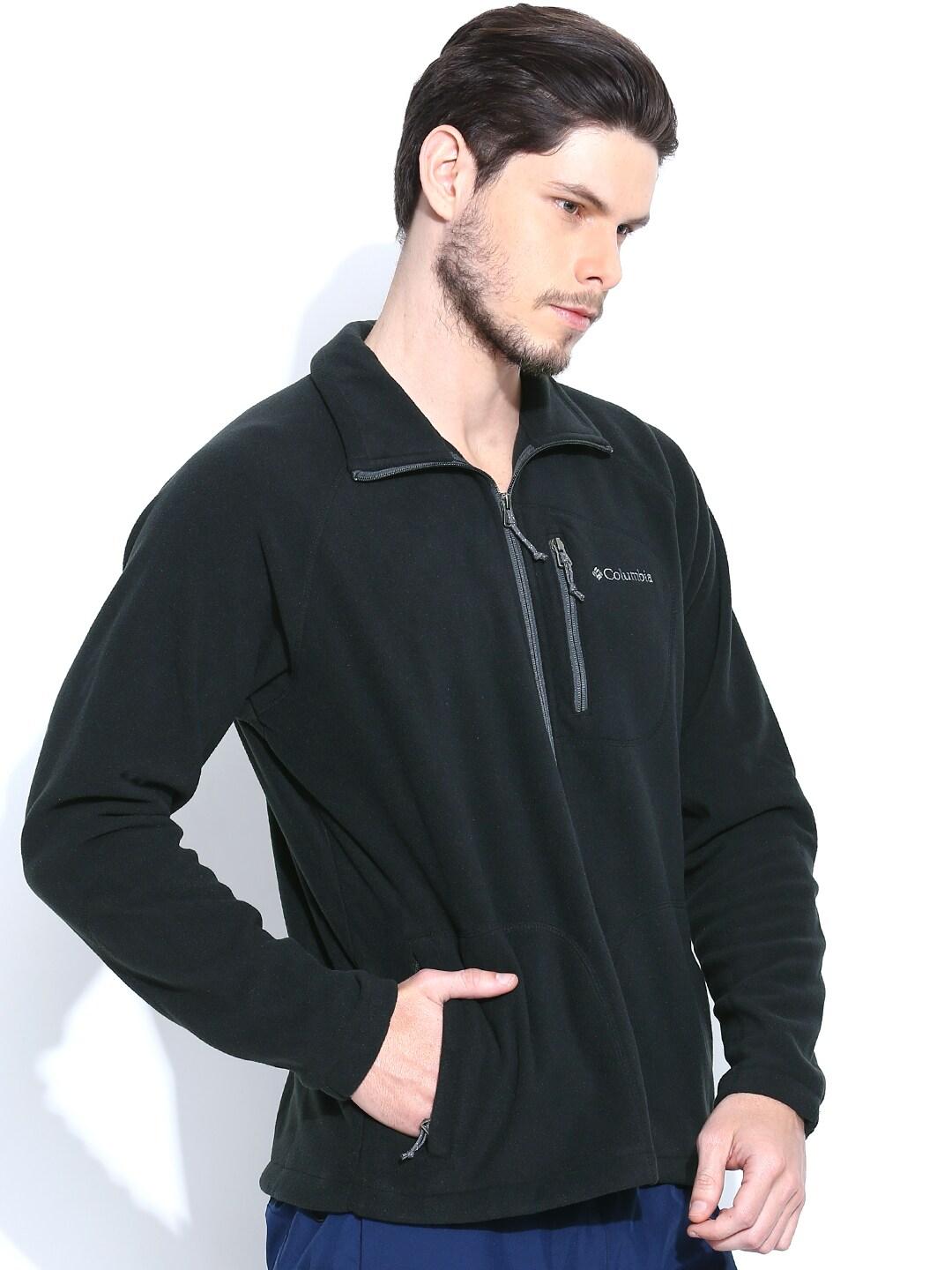 Columbia Men Black Fast Trek II Fleece Jacket