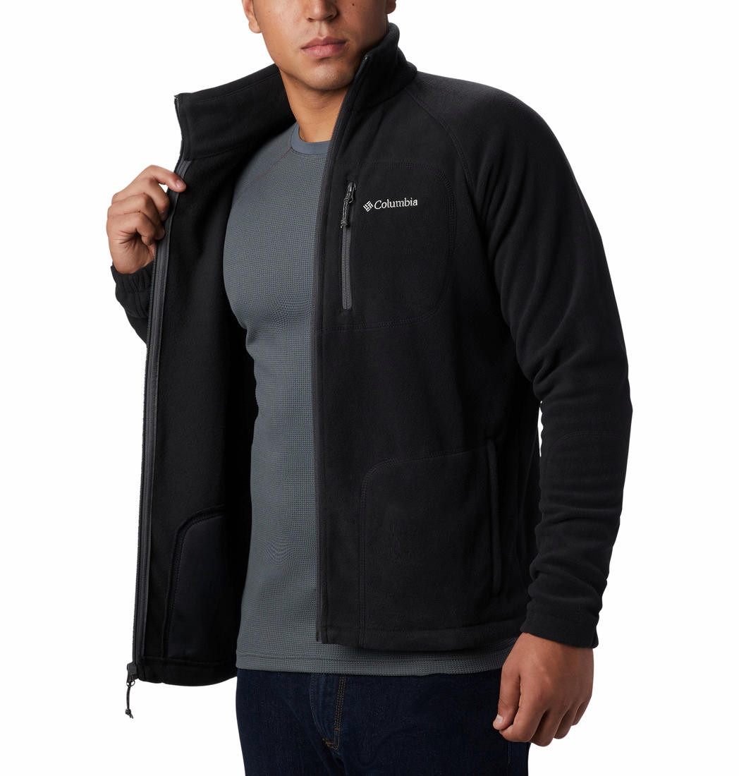 Columbia Men Black Fast Trek II Fleece Jacket