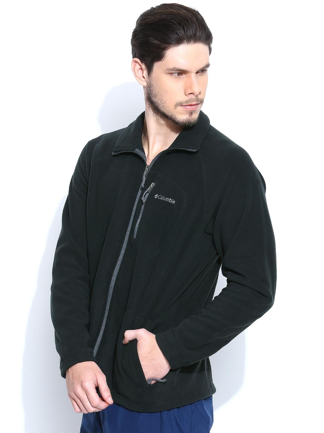 Columbia Men Black Fast Trek II Fleece Jacket