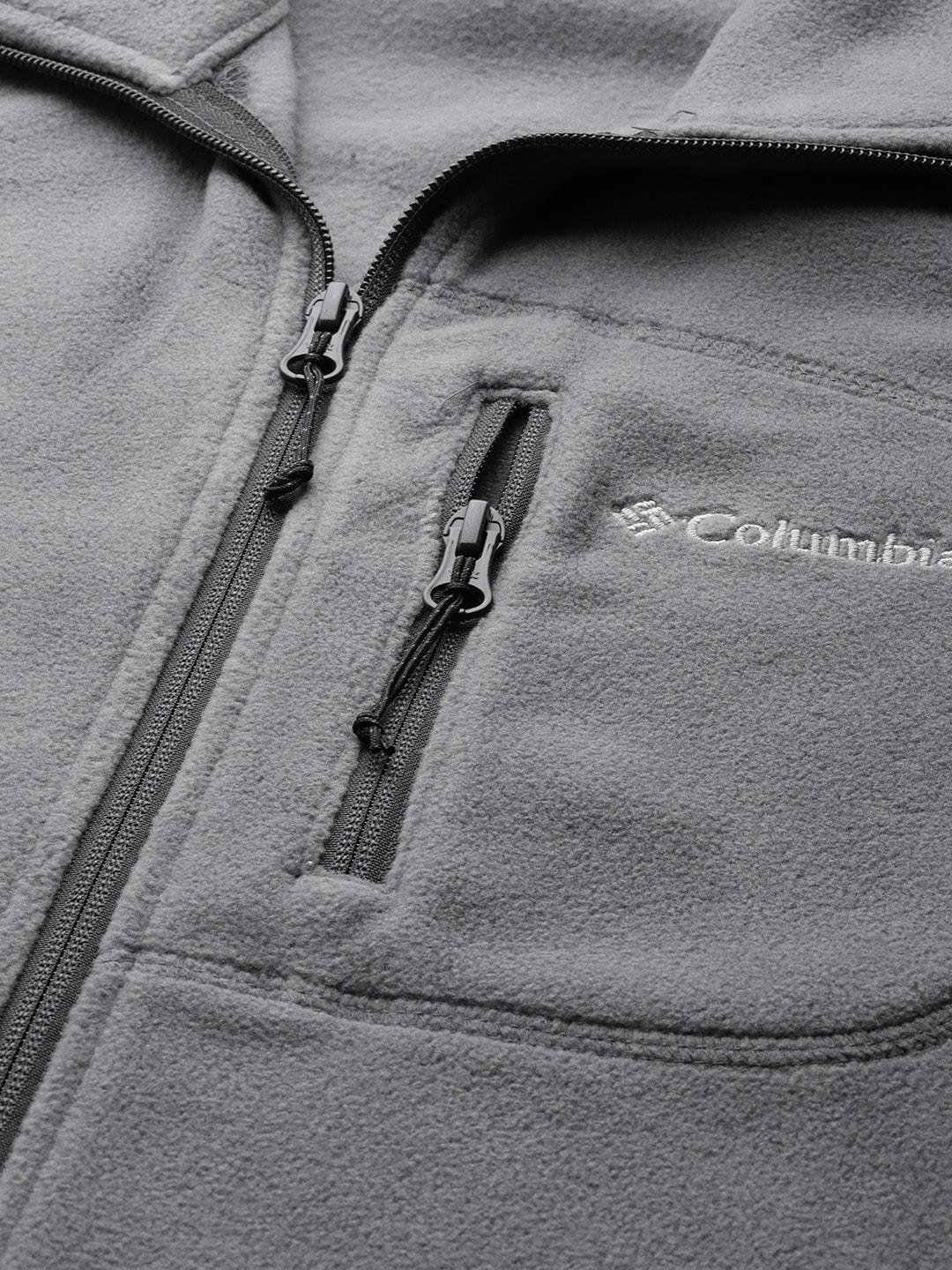 Columbia Men Grey Fast Trek II Full Zip Fleece Jacket