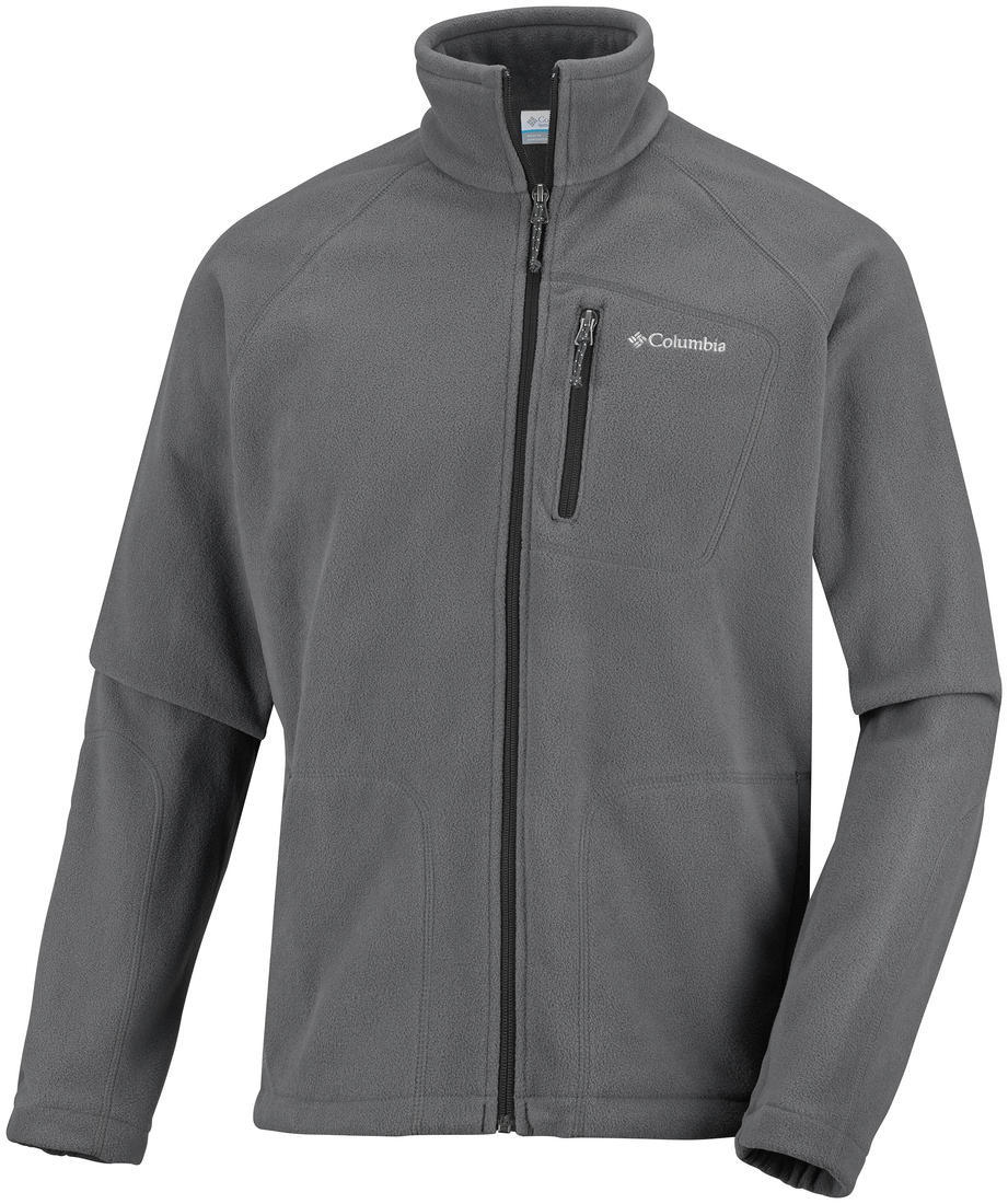 Columbia Men Grey Fast Trek II Full Zip Fleece Jacket