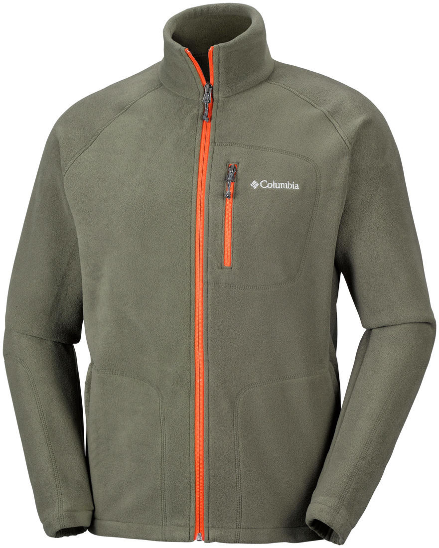 Columbia Men Green Fast Trek II Full Zip Fleece Jacket