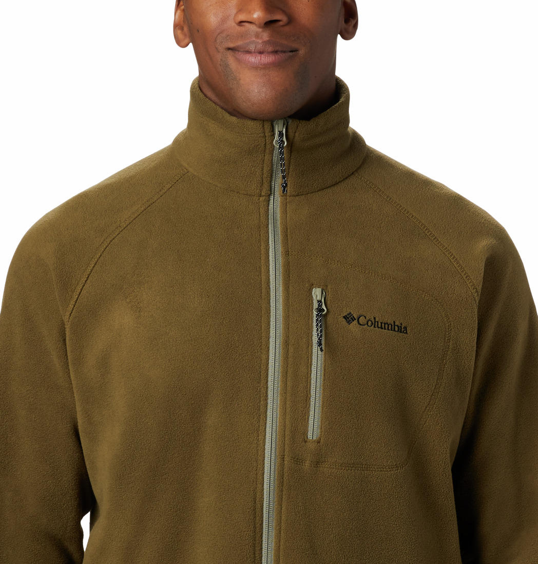 Columbia Men Olive Fast Trek II Full Zip Fleece Jacket