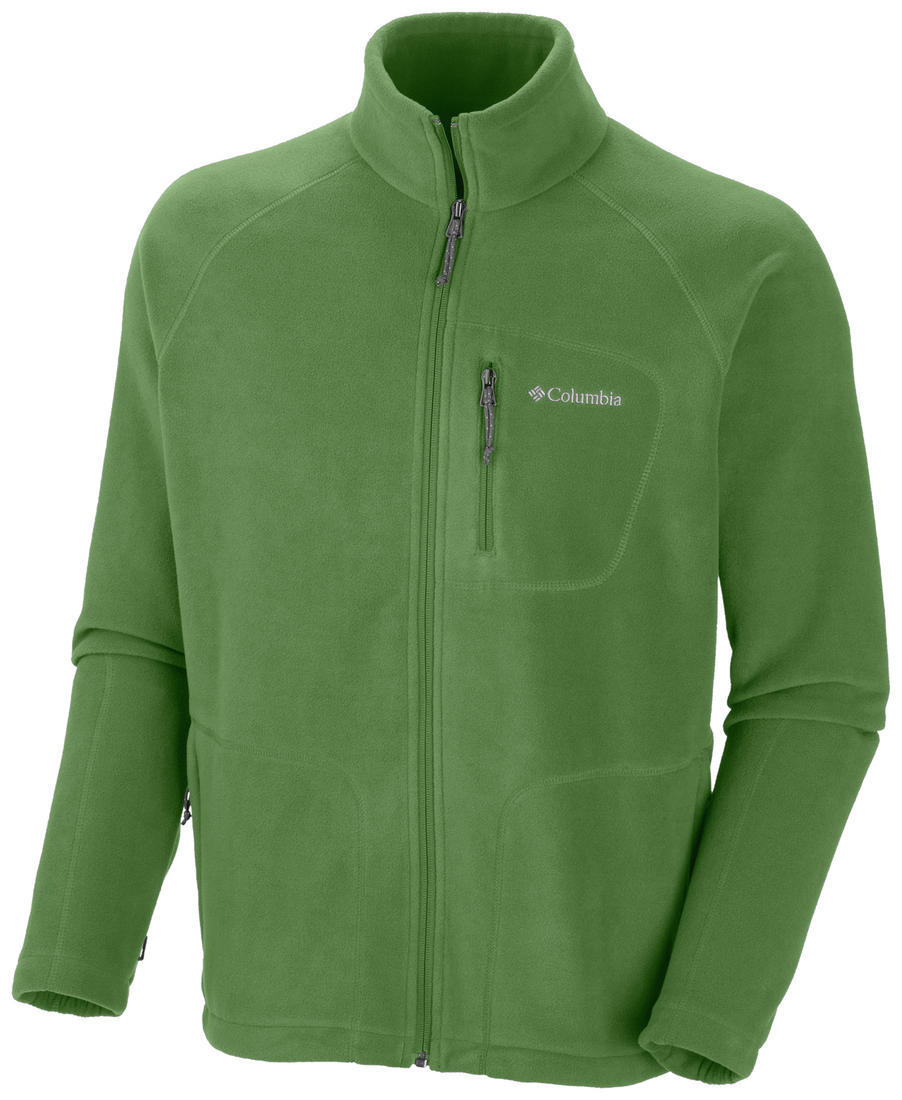 Columbia Men Green Fast Trek II Full Zip Fleece Jacket