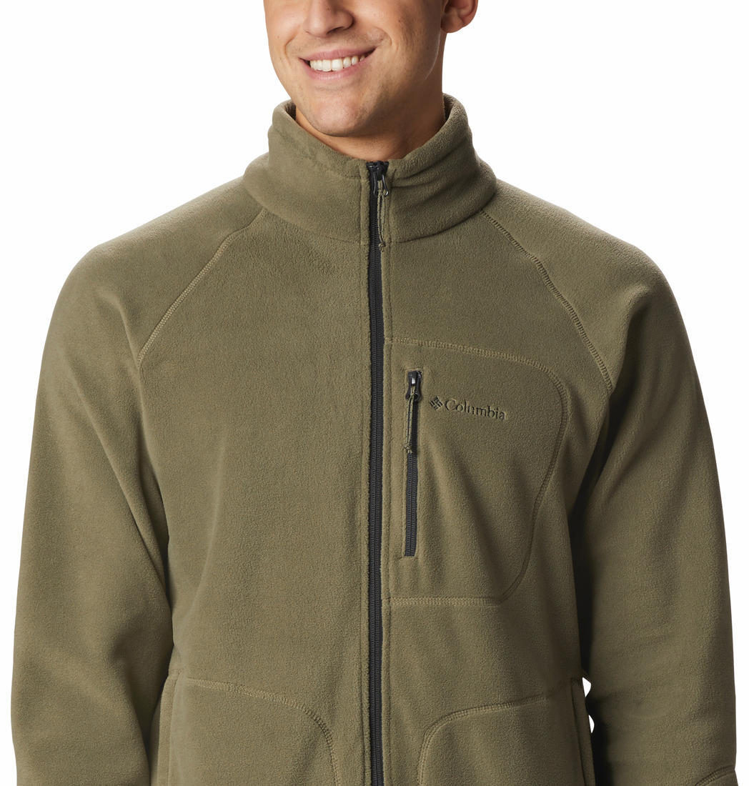 Columbia Men Olive Fast Trek II Full Zip Fleece Jacket