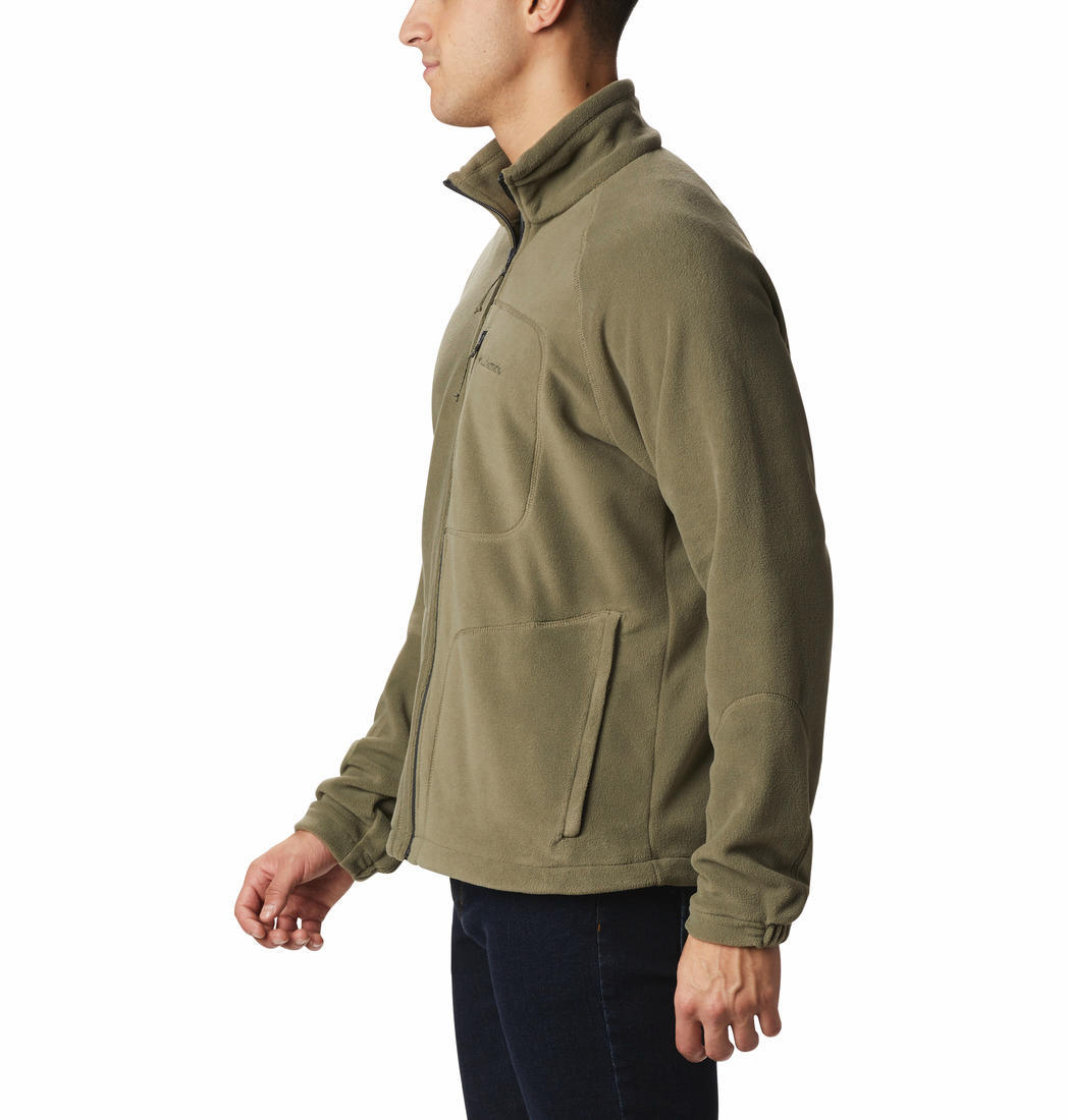 Columbia Men Olive Fast Trek II Full Zip Fleece Jacket