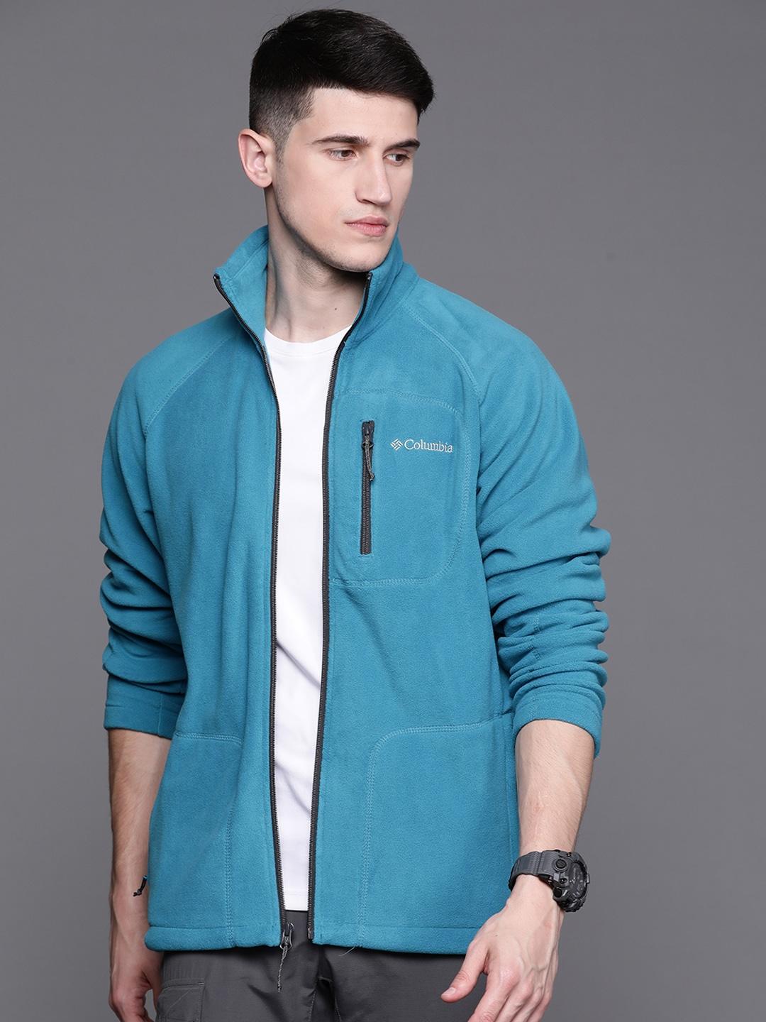 Columbia Men Blue Fast Trek II Full Zip Fleece Jacket