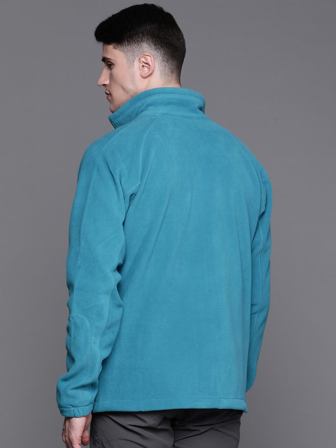 Columbia Men Blue Fast Trek II Full Zip Fleece Jacket