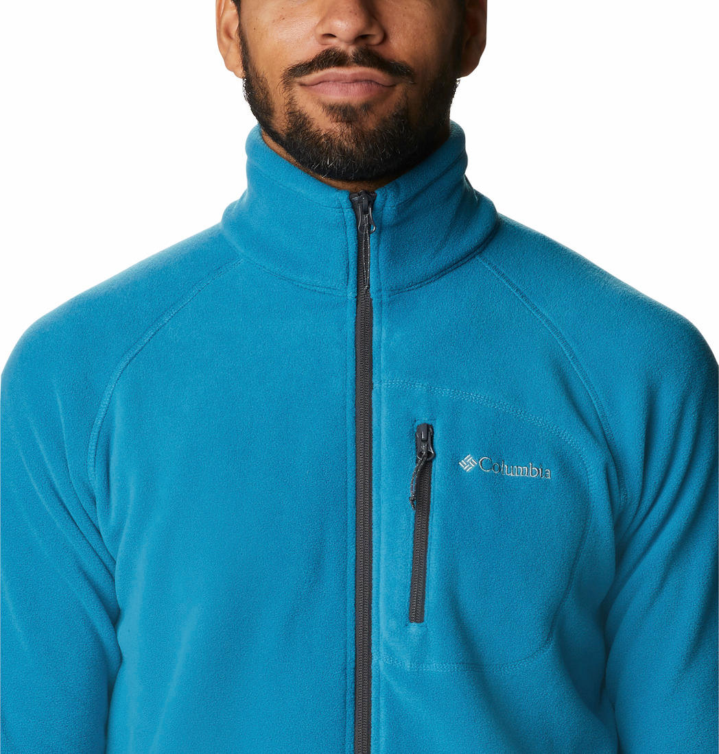 Columbia Men Blue Fast Trek II Full Zip Fleece Jacket