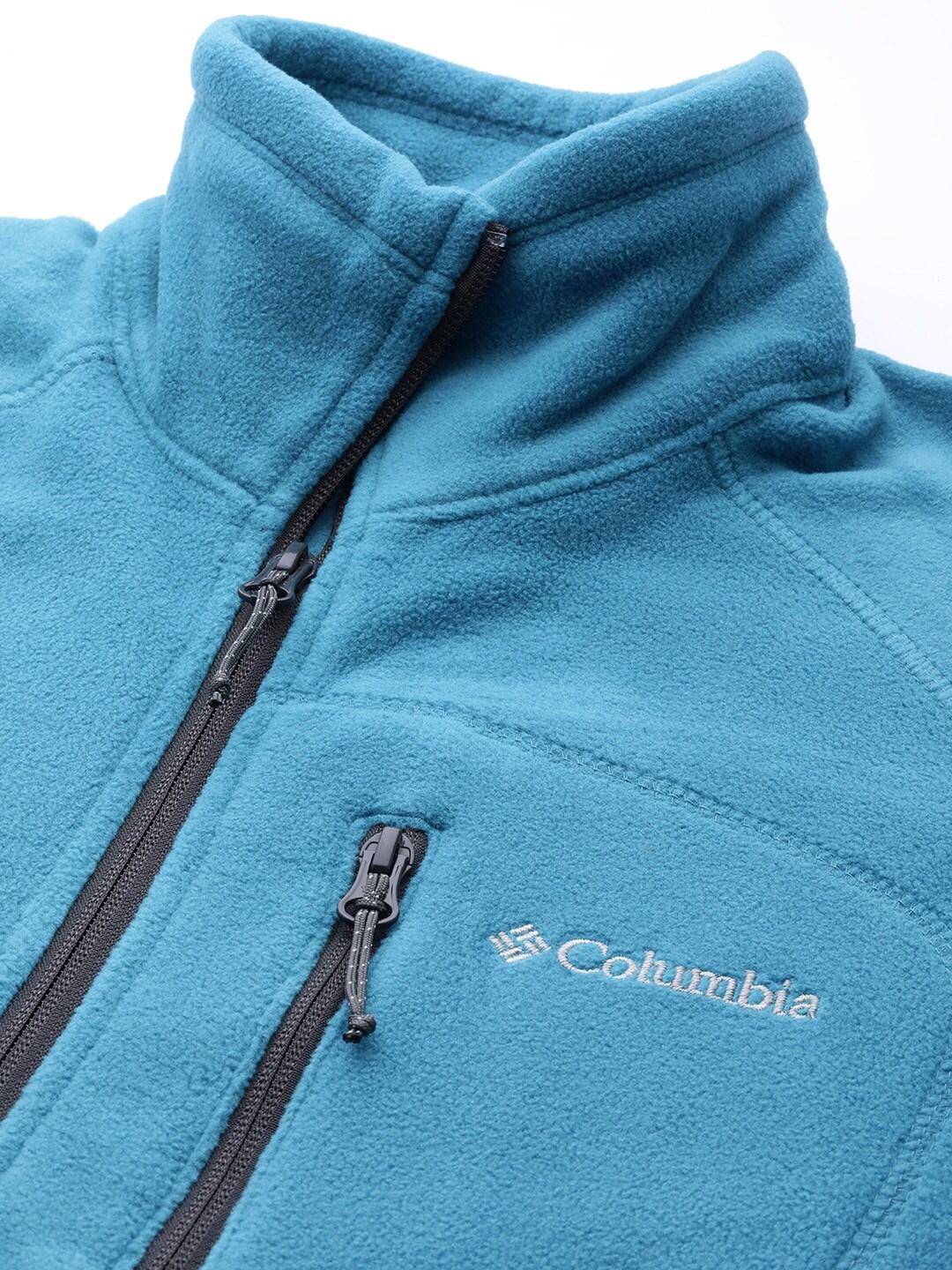 Columbia Men Blue Fast Trek II Full Zip Fleece Jacket