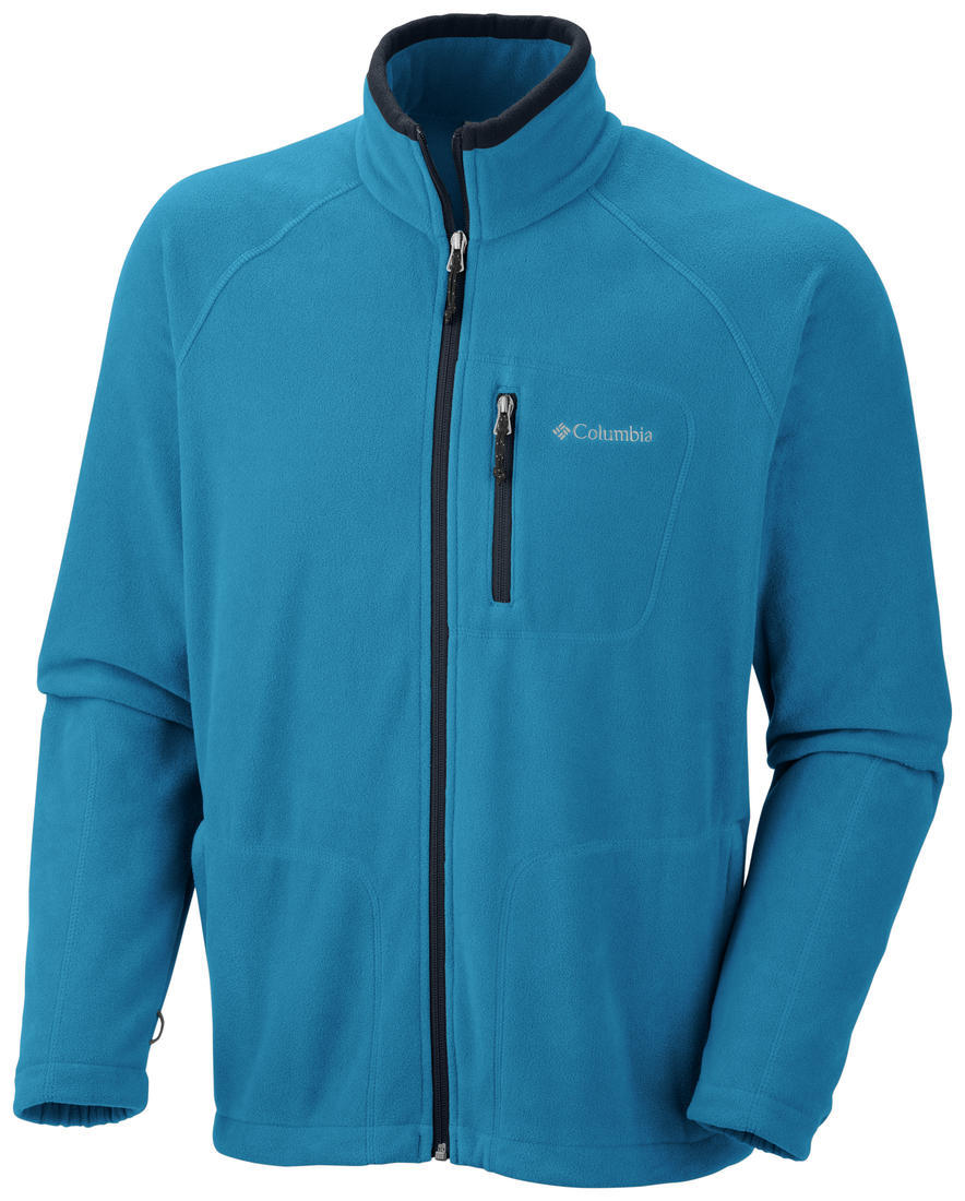 Columbia Men Blue Fast Trek II Full Zip Fleece Jacket