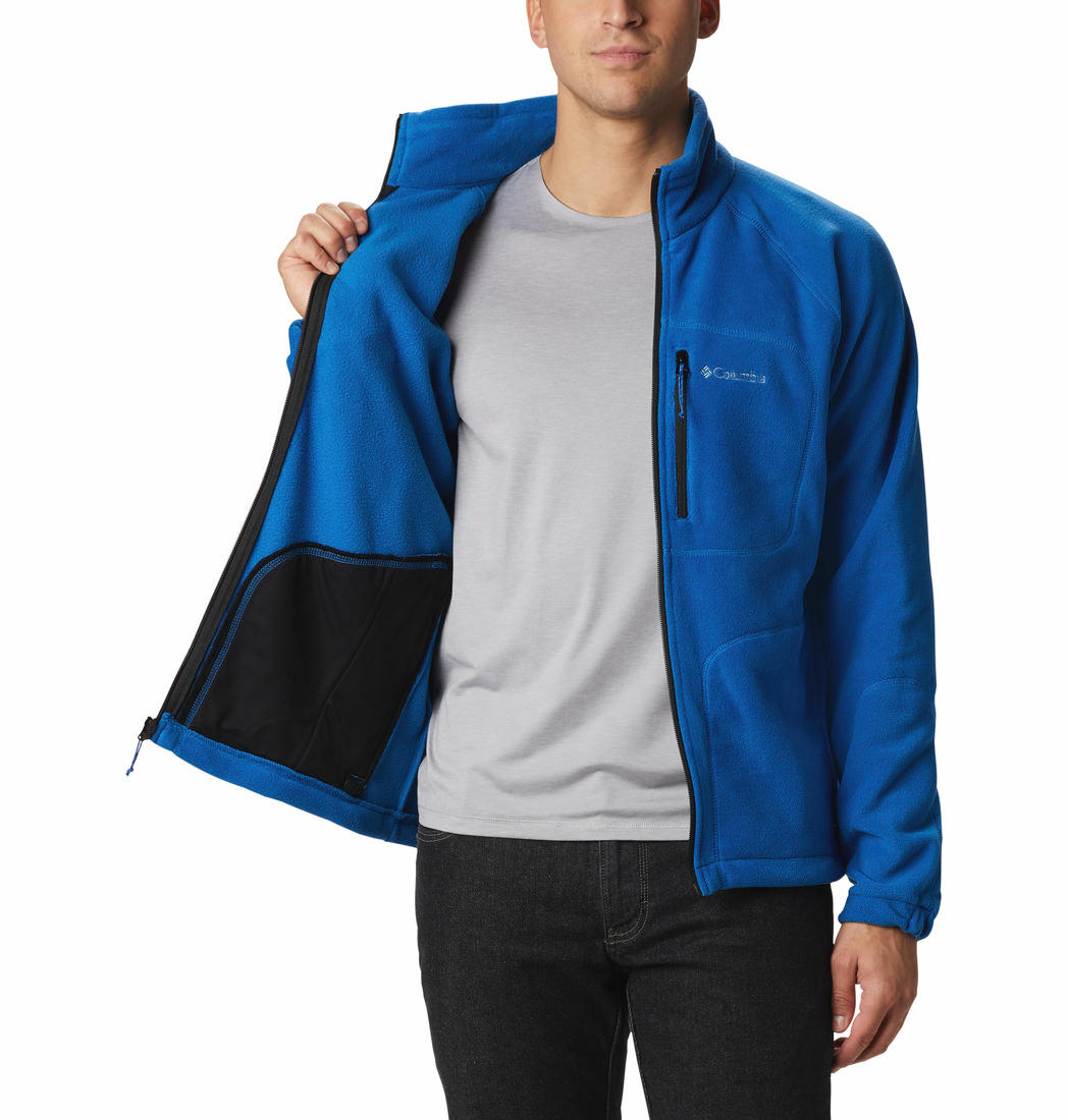 Columbia Men Blue Fast Trek II Fleece Jacket