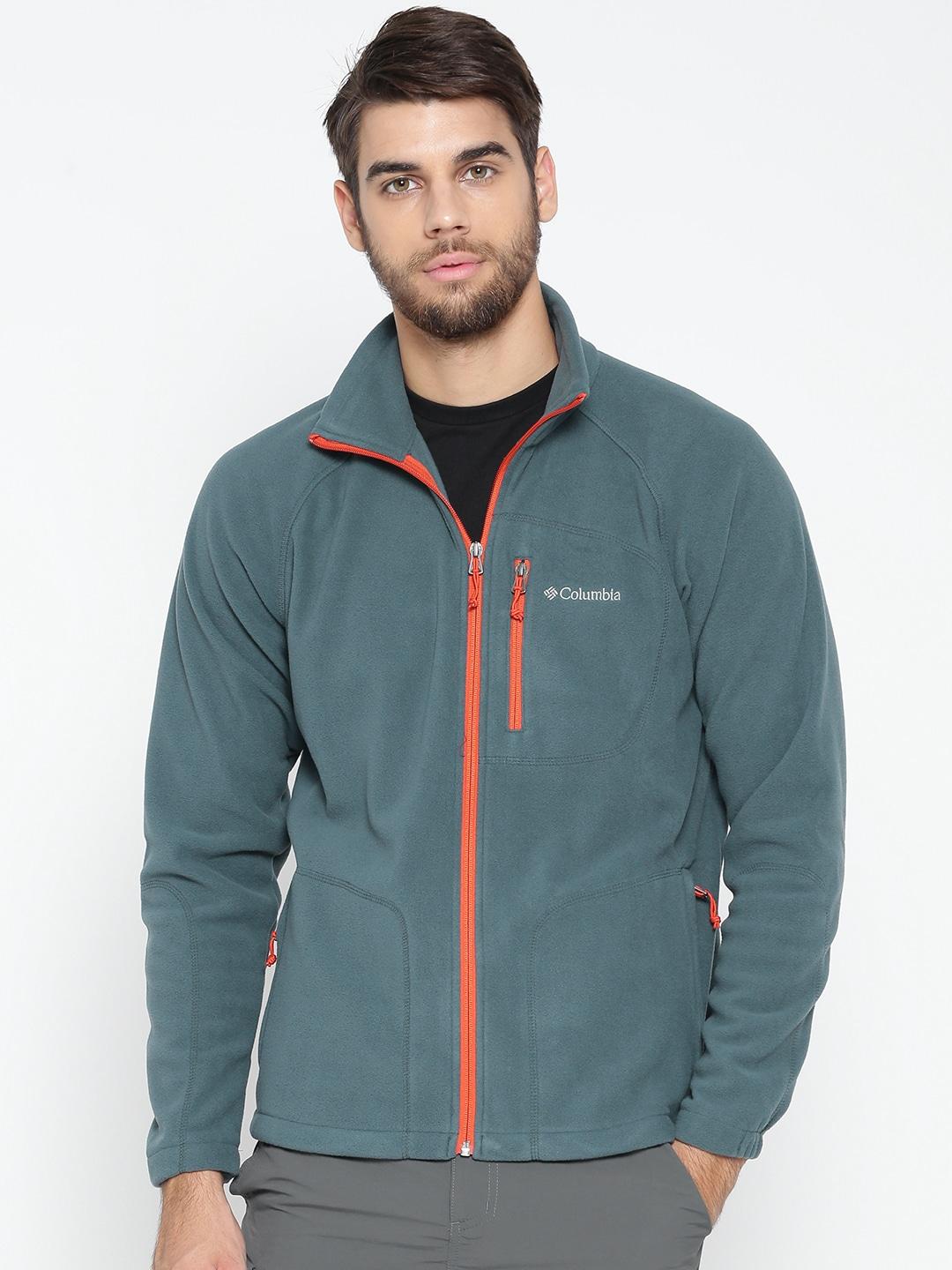 Columbia Men Blue Fast Trek II Full Zip Fleece Jacket