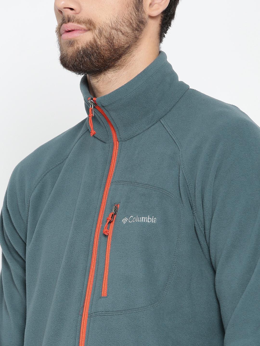 Columbia Men Blue Fast Trek II Full Zip Fleece Jacket