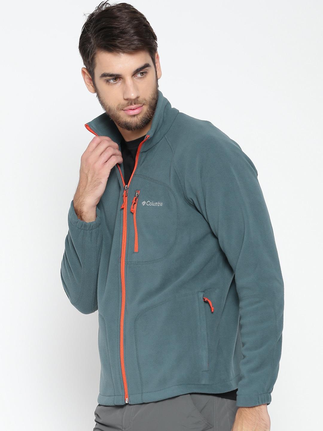 Columbia Men Blue Fast Trek II Full Zip Fleece Jacket