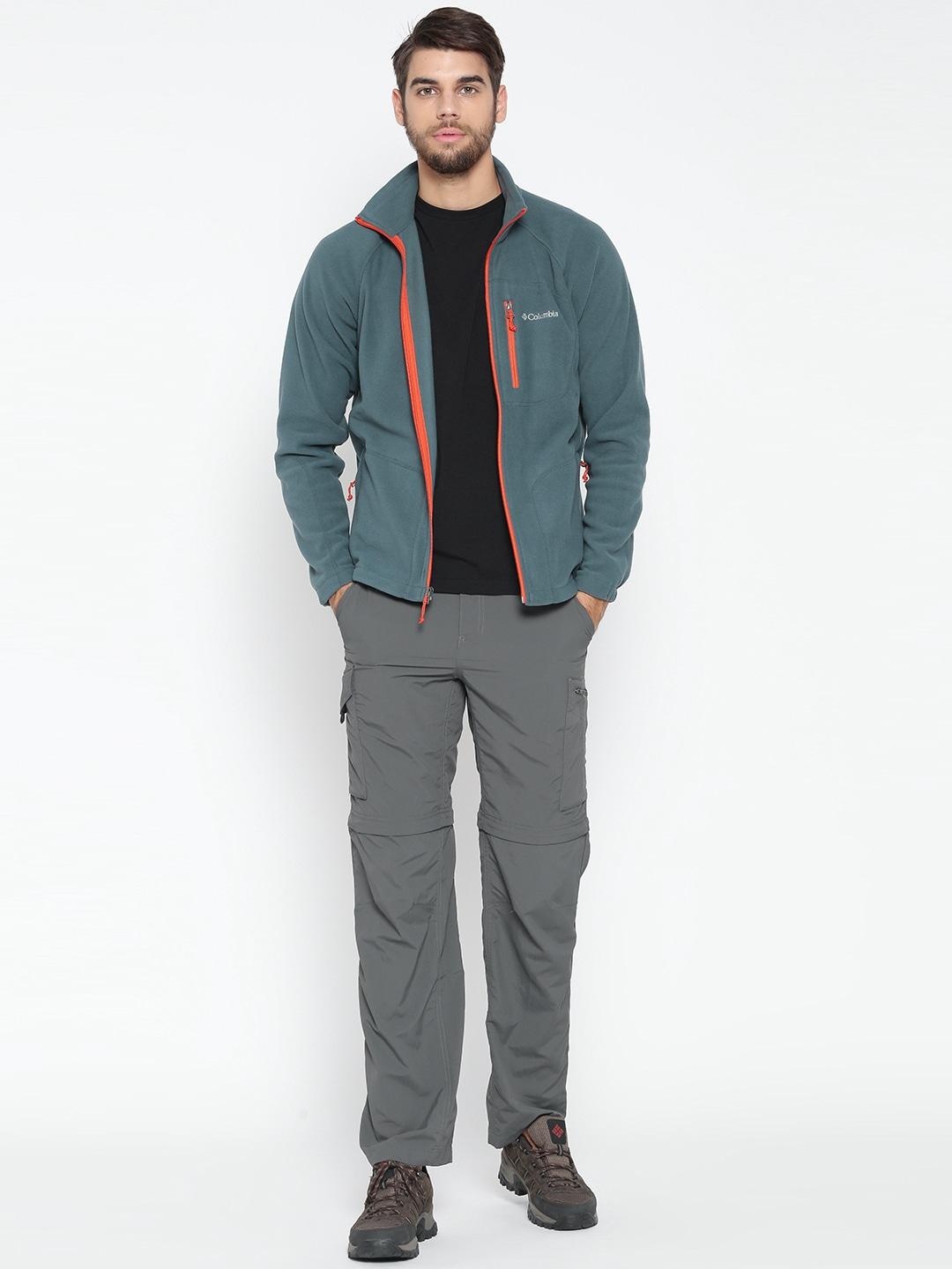 Columbia Men Blue Fast Trek II Full Zip Fleece Jacket