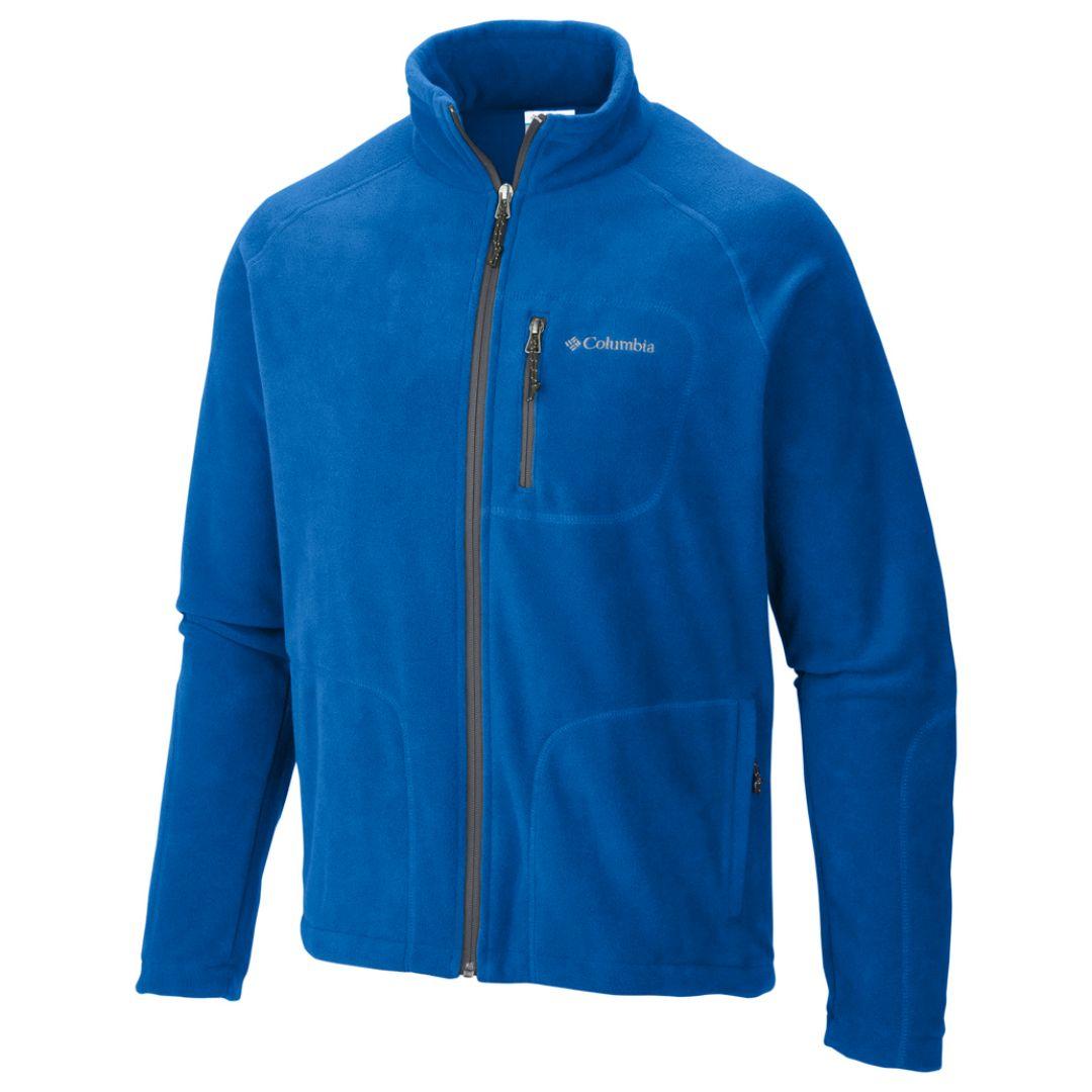 Columbia Men Blue Fast Trek II Full Zip Fleece Jacket