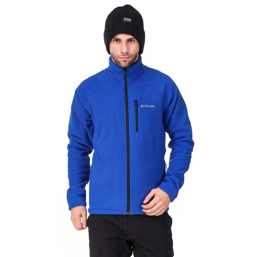 Columbia Men Blue Fast Trek II Full Zip Fleece Jacket