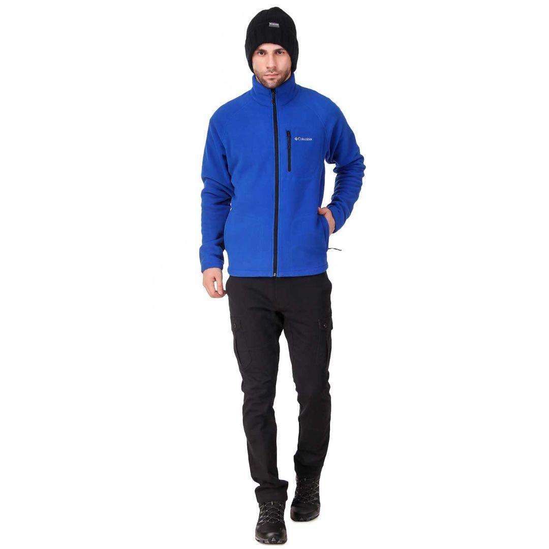 Columbia Men Blue Fast Trek II Full Zip Fleece Jacket