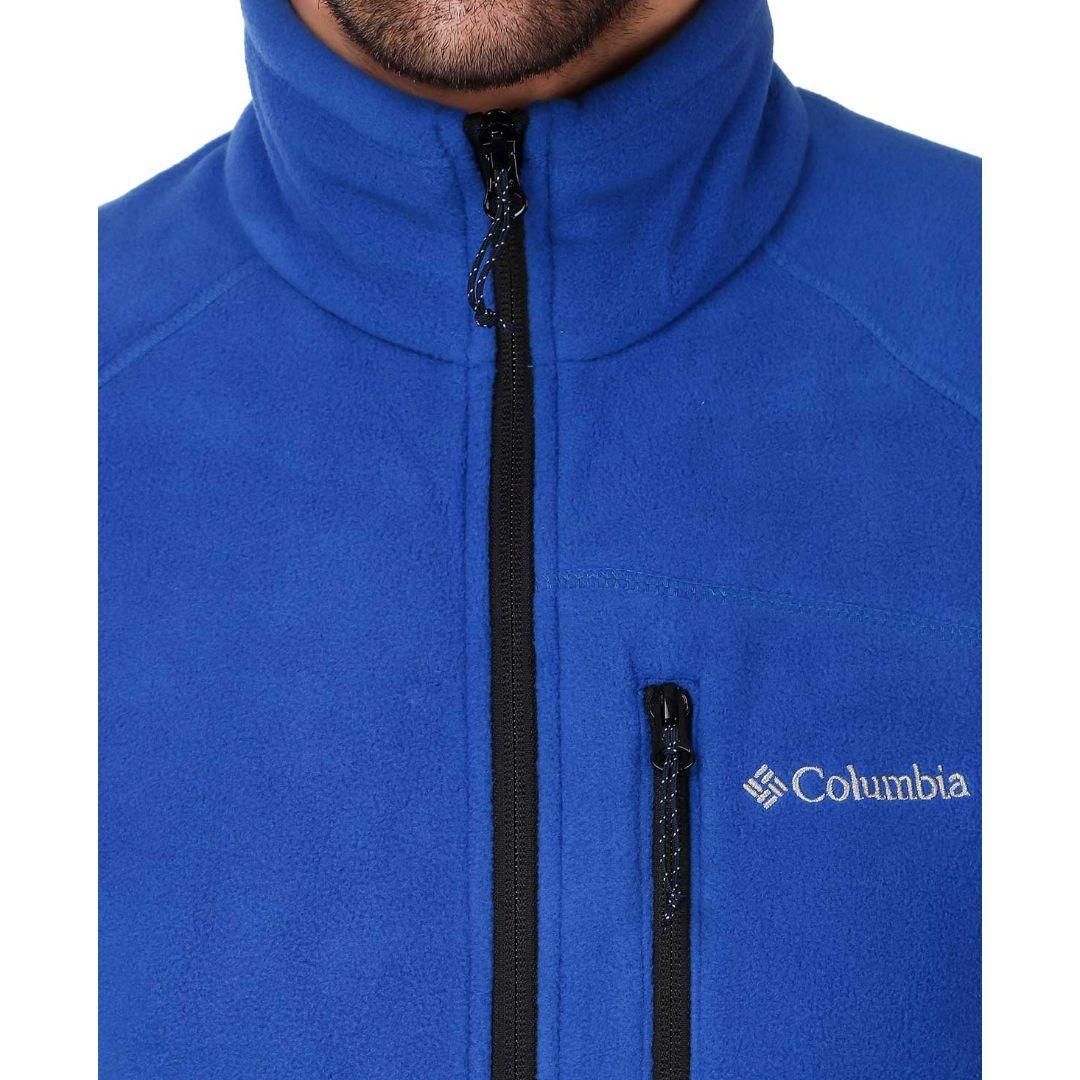 Columbia Men Blue Fast Trek II Full Zip Fleece Jacket