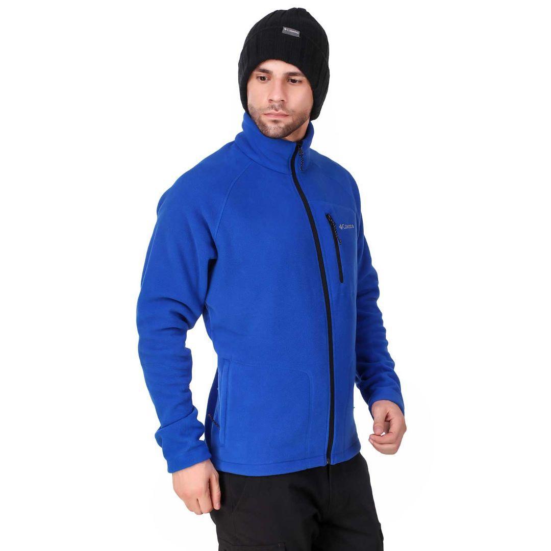 Columbia Men Blue Fast Trek II Full Zip Fleece Jacket