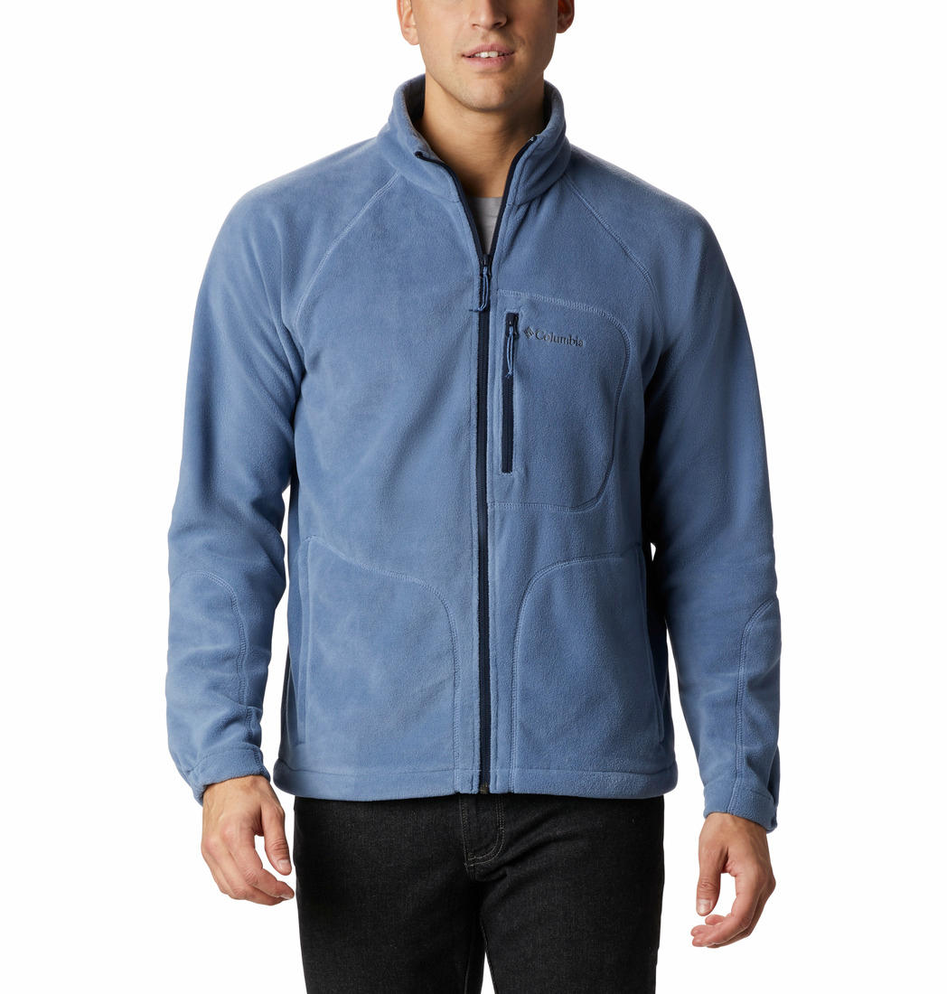 Columbia Men Blue Fast Trek II Full Zip Fleece Jacket
