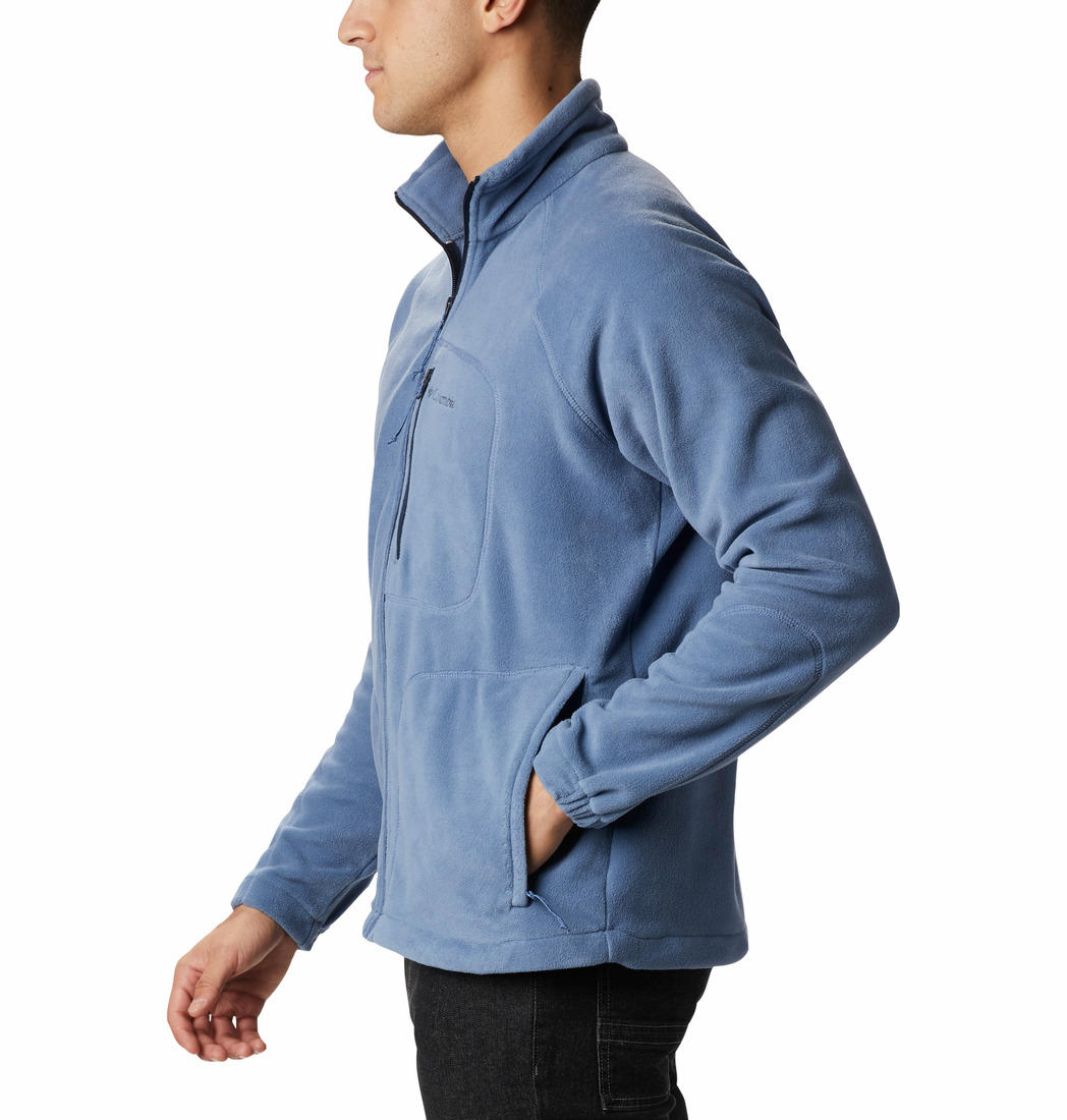 Columbia Men Blue Fast Trek II Full Zip Fleece Jacket