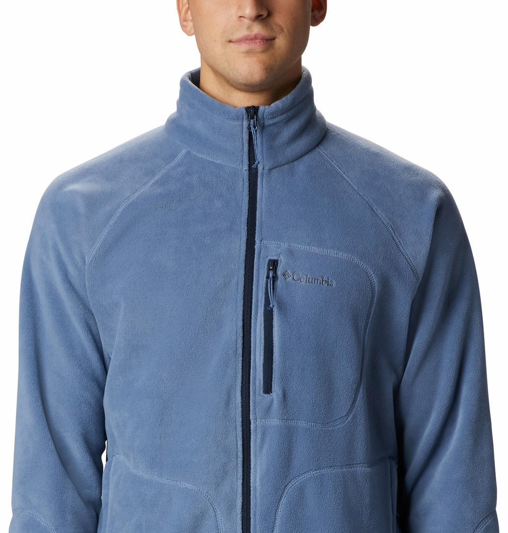 Columbia Men Blue Fast Trek II Full Zip Fleece Jacket