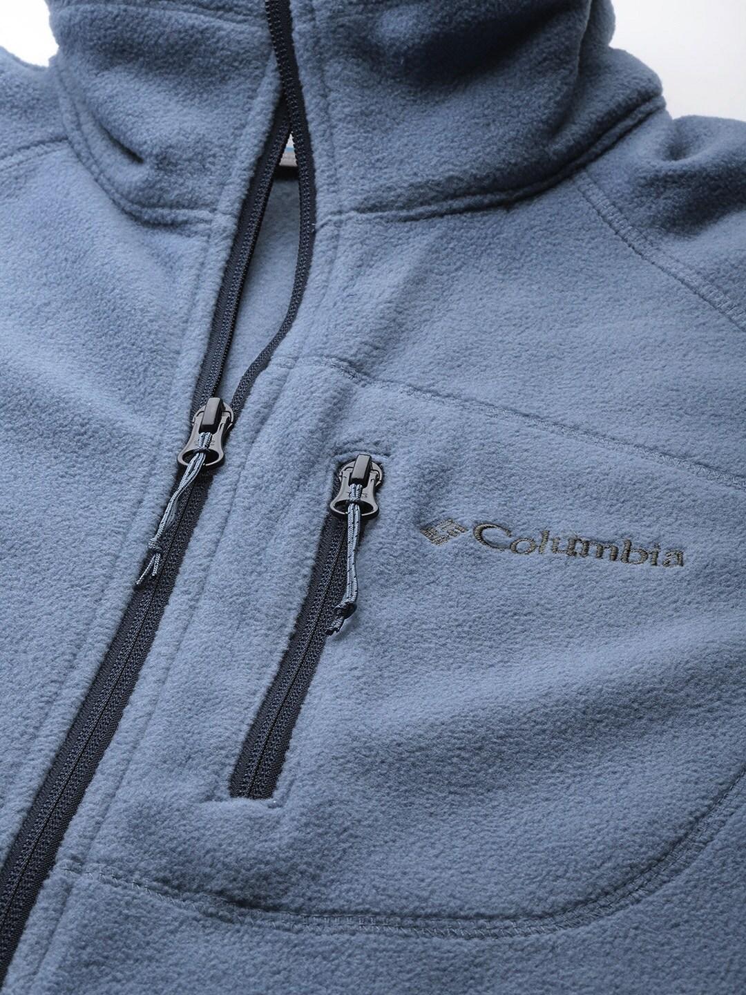 Columbia Men Blue Fast Trek II Full Zip Fleece Jacket