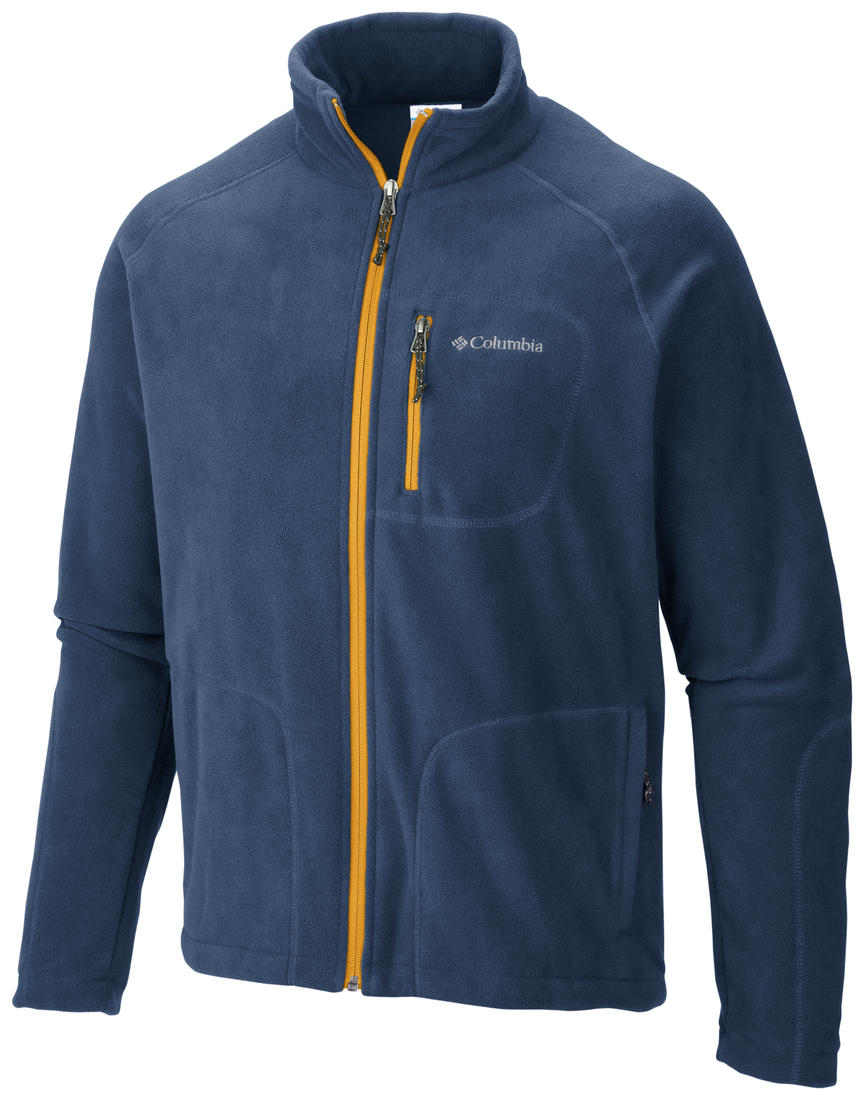 Columbia Men Navy Blue Fast Trek II Full Zip Fleece Jacket