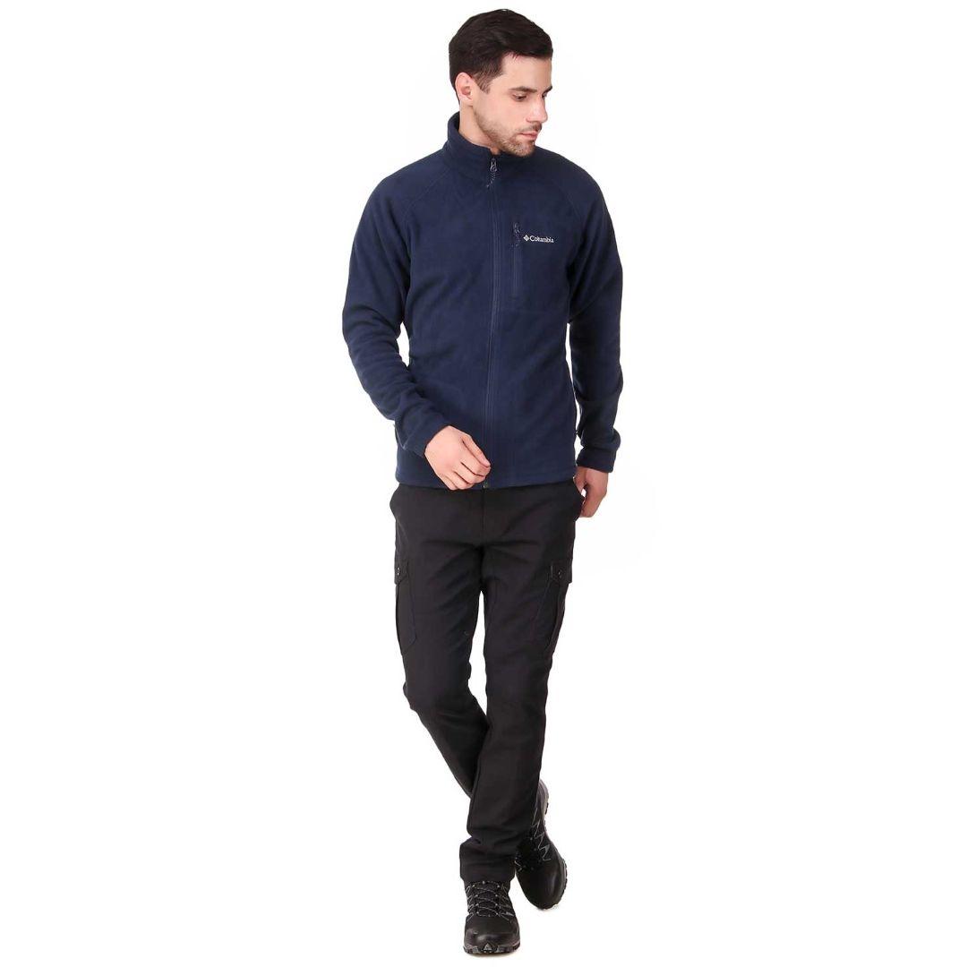 Columbia Men Navy Blue Fast Trek II Full Zip Fleece Jacket