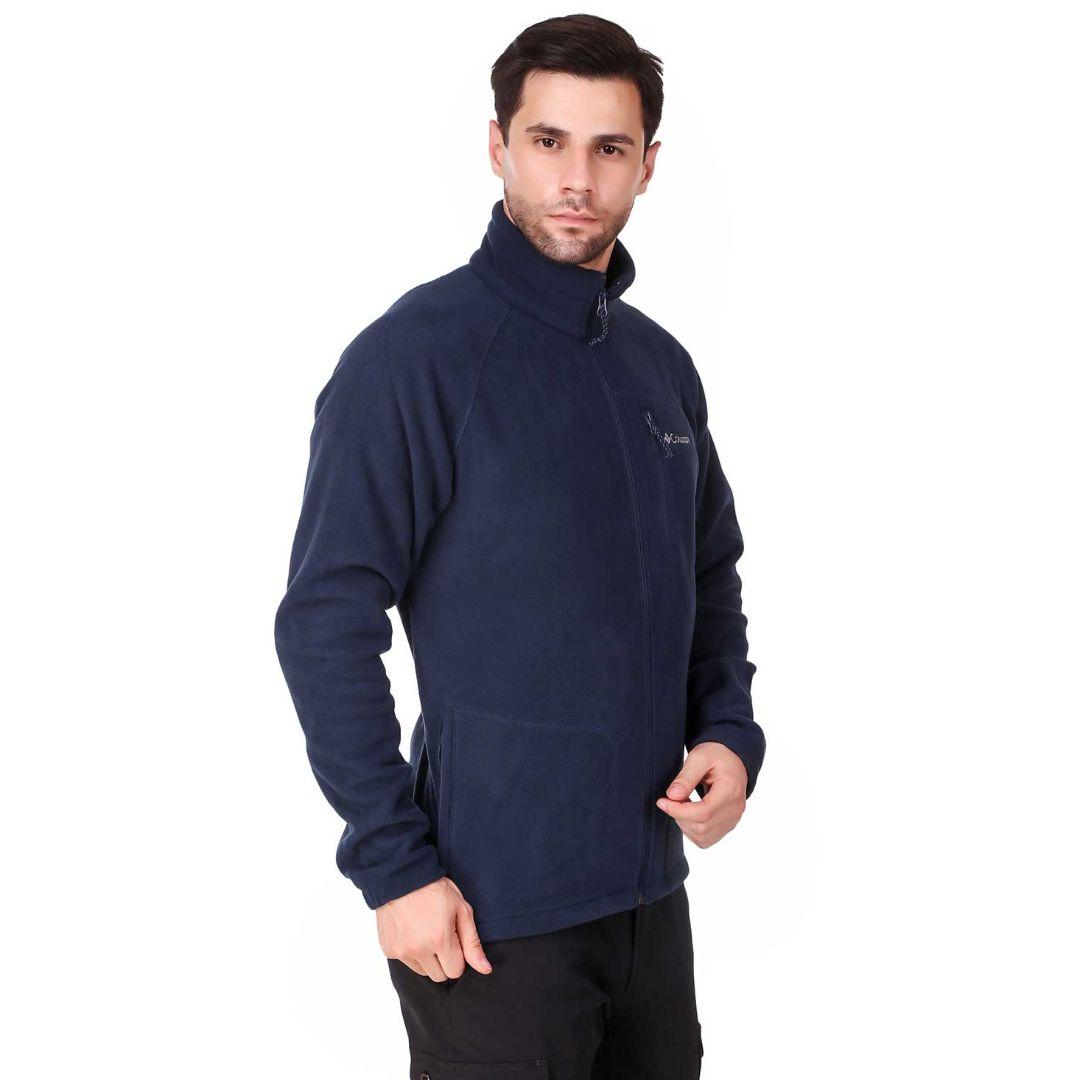Columbia Men Navy Blue Fast Trek II Full Zip Fleece Jacket