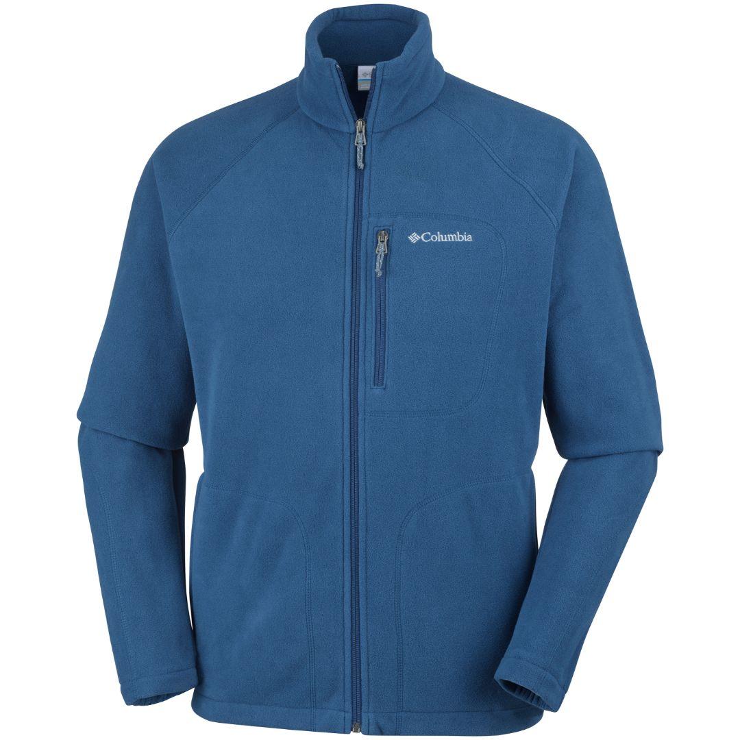 Columbia Men Blue Fast Trek II Full Zip Fleece Jacket
