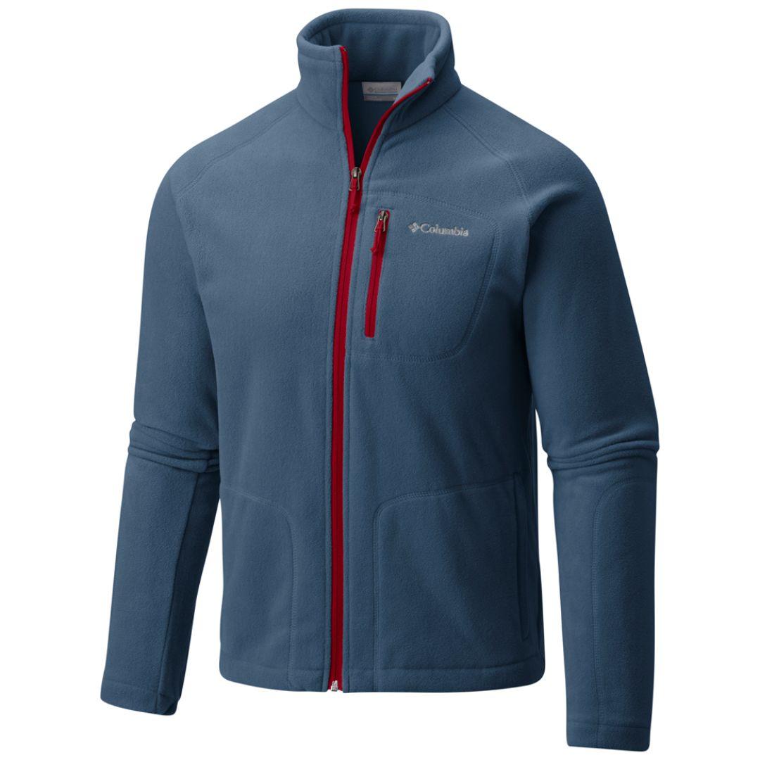 Columbia Men Navy Blue Fast Trek II Full Zip Fleece Jacket