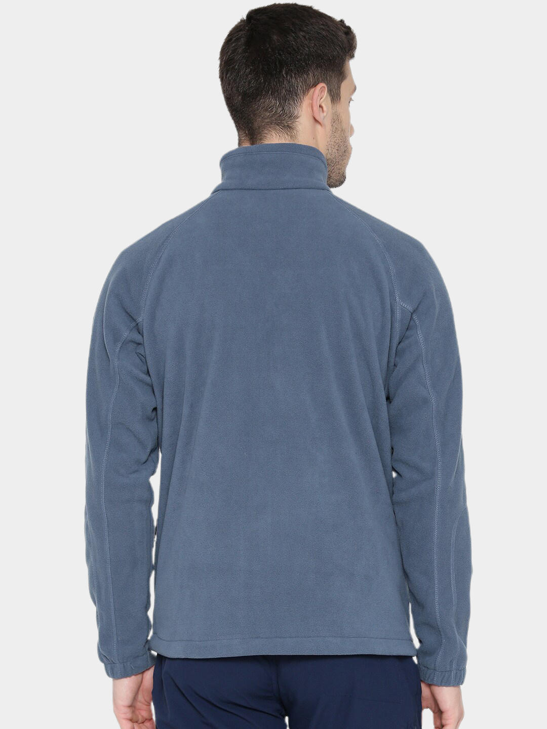 Columbia Men Navy Blue Fast Trek II Full Zip Fleece Jacket
