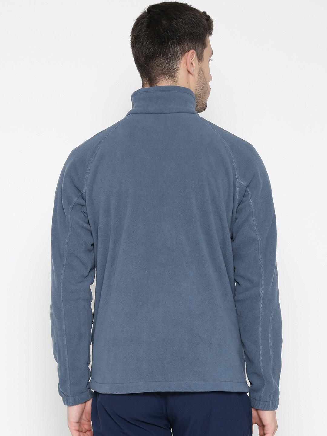 Columbia Men Navy Blue Fast Trek II Full Zip Fleece Jacket