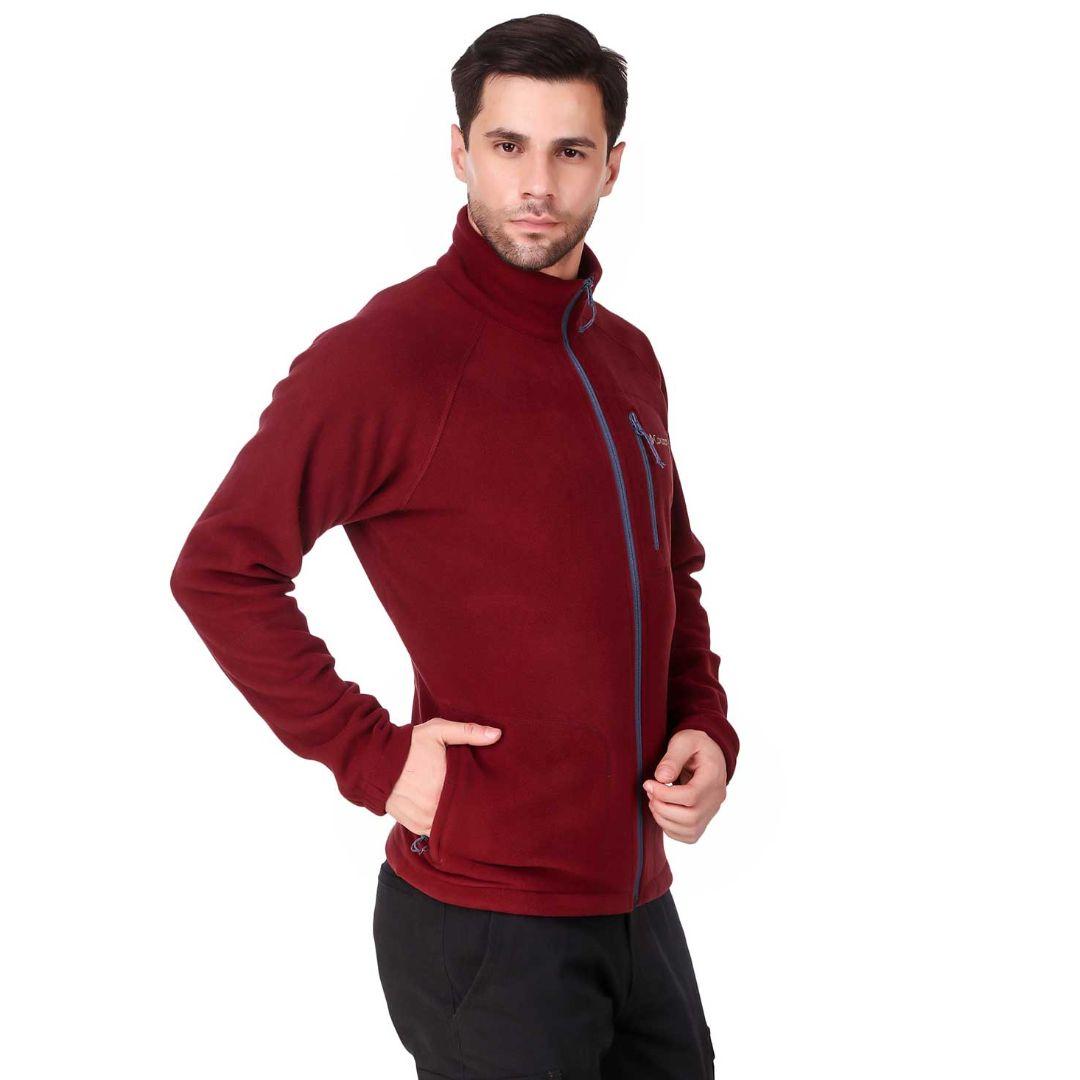 Columbia Men Red Fast Trek II Full Zip Fleece Jacket