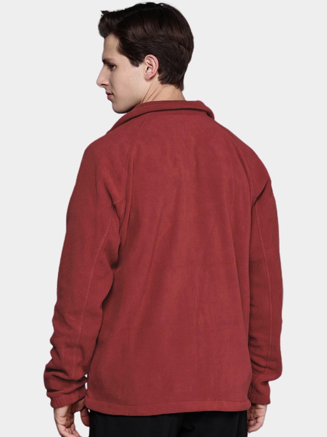 Columbia Men Red Fast Trek II Full Zip Fleece Jacket