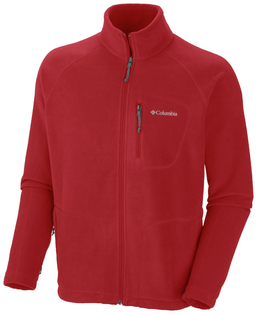 Columbia Men Red Fast Trek II Fleece Jacket