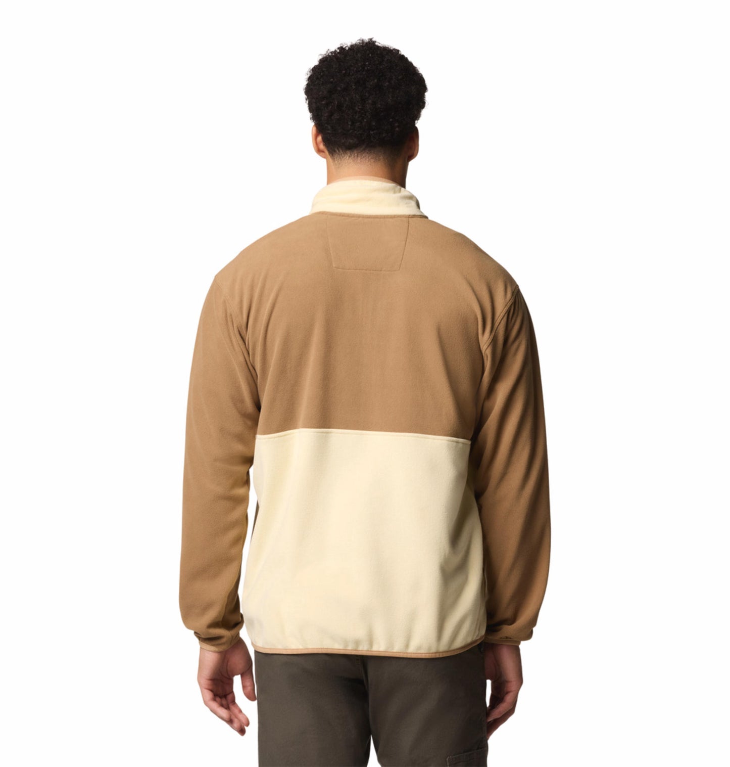 Columbia Mens Beige Backbowl II Lightweight Full Zip Fleece Jacket