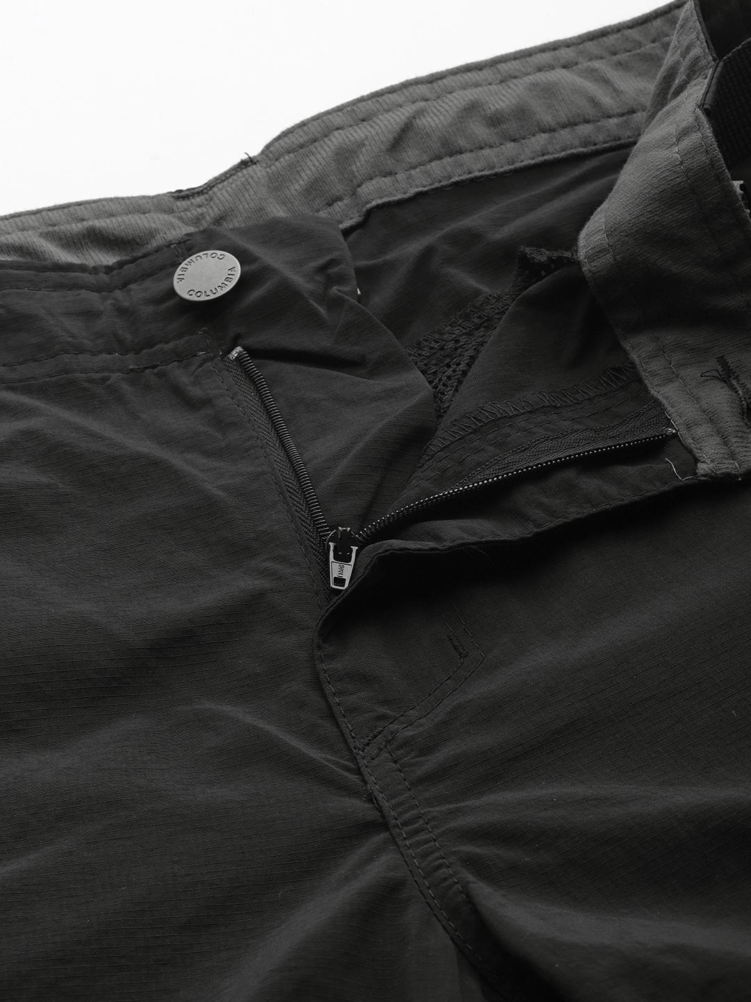 Columbia Men Black Omni-Wick Silver Ridge Cargo Shorts