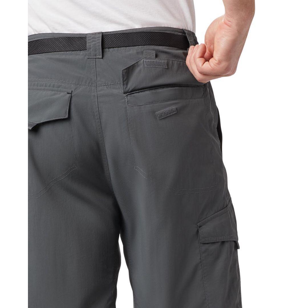 Columbia Men Grey Silver Ridge Cargo Short (Sun Protection)
