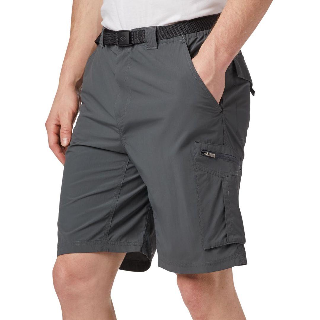 Columbia Men Grey Silver Ridge Cargo Short (Sun Protection)