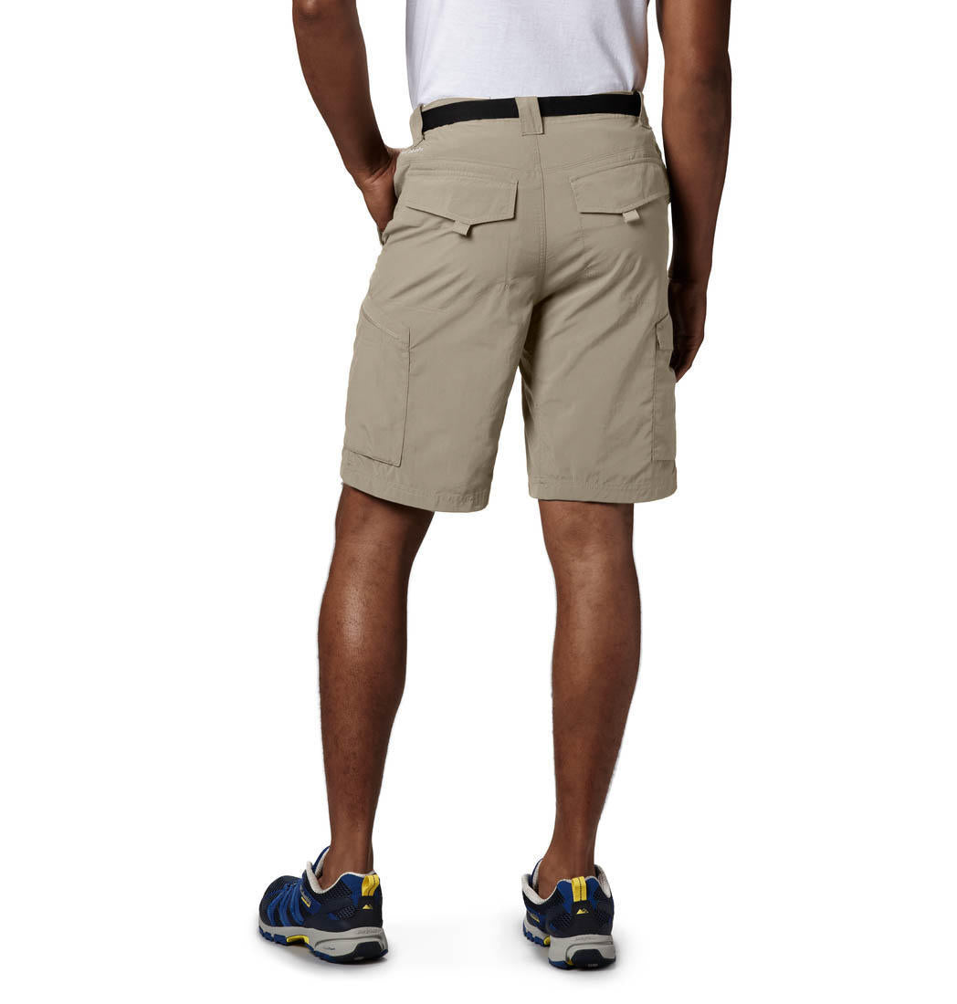 Columbia Men’s Omni-Wick Silver Ridge Beige Cargo Shorts with UPF 50