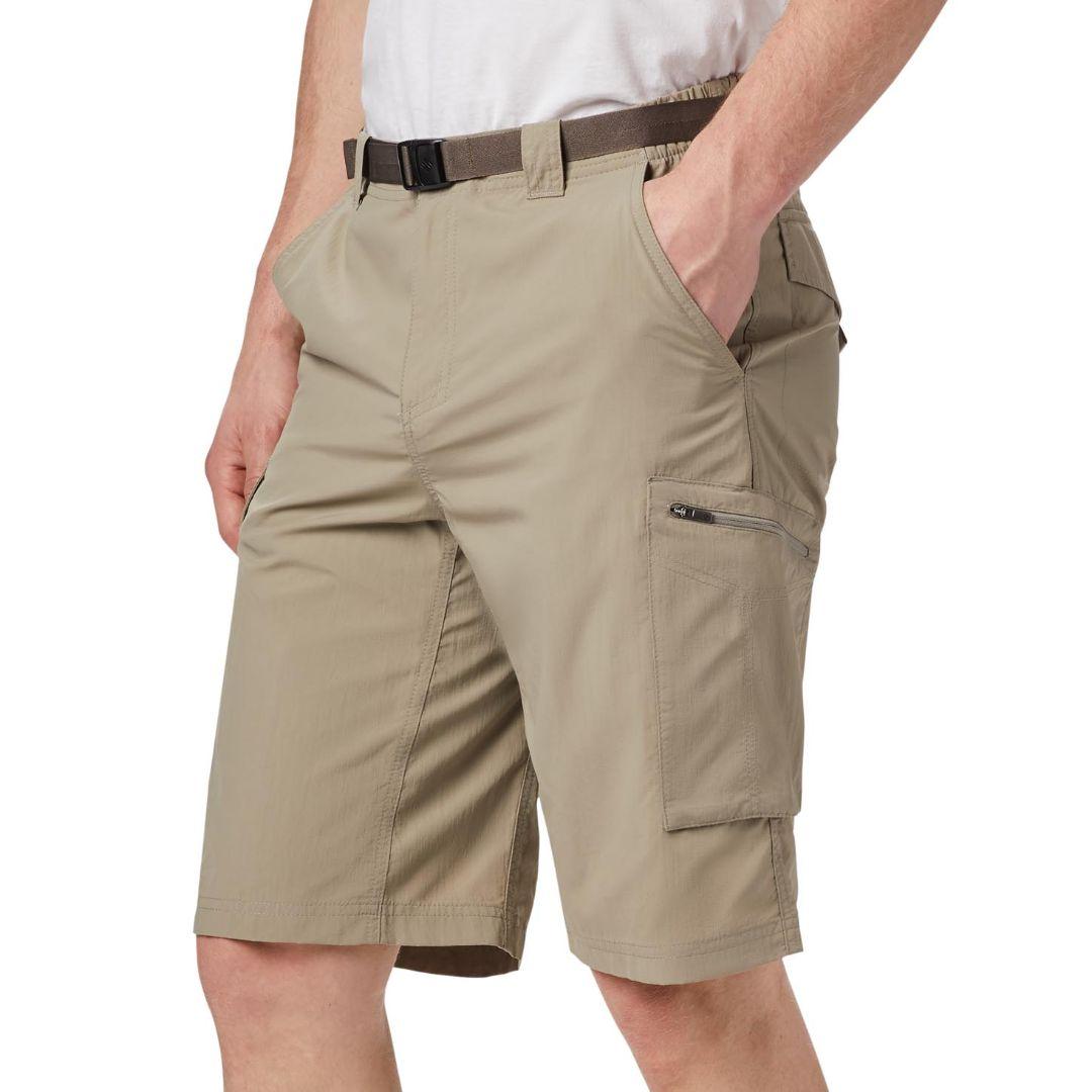 Columbia Men Beige Omni-Wick Silver Ridge Cargo Shorts