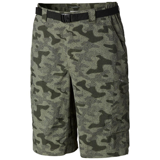 Columbia Men Green Omni-Wick Silver Ridge Printed Cargo Shorts