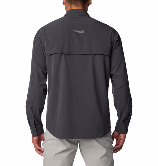 Columbia Men Grey Columbia Men Summit Valley Woven Long Sleeve Shirt
