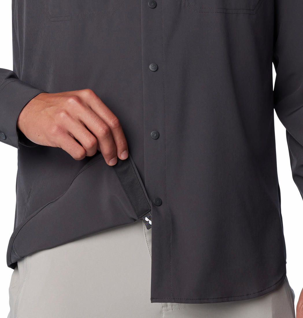 Columbia Men Grey Columbia Men Summit Valley Woven Long Sleeve Shirt