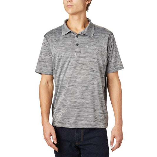 Columbia Men Grey Zero Rules Polo T-Shirt